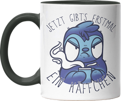 Jetzt gibts erstmal ein Käffchen Faultier 3 Witzige Black Tasse kaufen Geschenk
