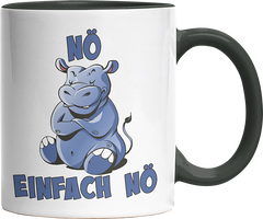 Nö Einfach Nö Hippo Witzige Black Tasse kaufen Geschenk