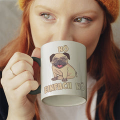 Nö Einfach Nö Mops 1 Witzige schwarze Tasse kaufen Geschenk