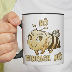 Nö Einfach Nö Biene 2 Witzige schwarze Tasse kaufen Geschenk