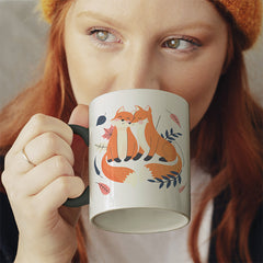 Thanks for existing in my little Galaxy Füchse 1 Witzige schwarze Tasse kaufen Geschenk