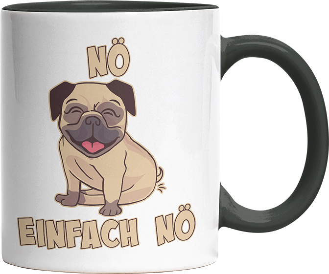 Nö Einfach Nö Mops 1 Witzige Black Tasse kaufen Geschenk