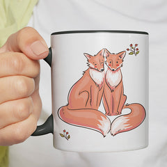Thanks for existing in my little Galaxy Füchse 2 Witzige schwarze Tasse kaufen Geschenk