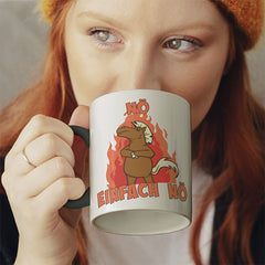 Nö Einfach Nö Pferd Witzige schwarze Tasse kaufen Geschenk