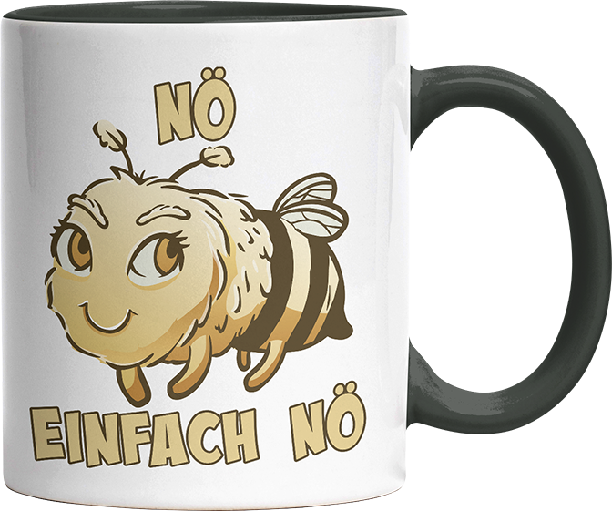 Nö Einfach Nö Biene 2 Witzige Black Tasse kaufen Geschenk