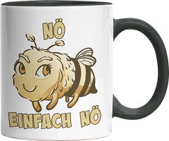 Nö Einfach Nö Biene 2 Witzige Black Tasse kaufen Geschenk