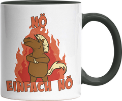 Nö Einfach Nö Pferd Witzige Black Tasse kaufen Geschenk