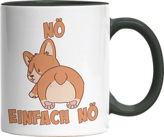 Nö Einfach Nö Corgi Witzige Black Tasse kaufen Geschenk