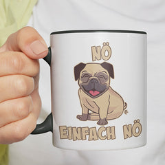 Nö Einfach Nö Mops 1 Witzige schwarze Tasse kaufen Geschenk
