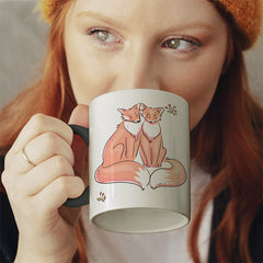 Thanks for existing in my little Galaxy Füchse 2 Witzige schwarze Tasse kaufen Geschenk