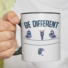 Be different Bat Witzige schwarze Tasse kaufen Geschenk