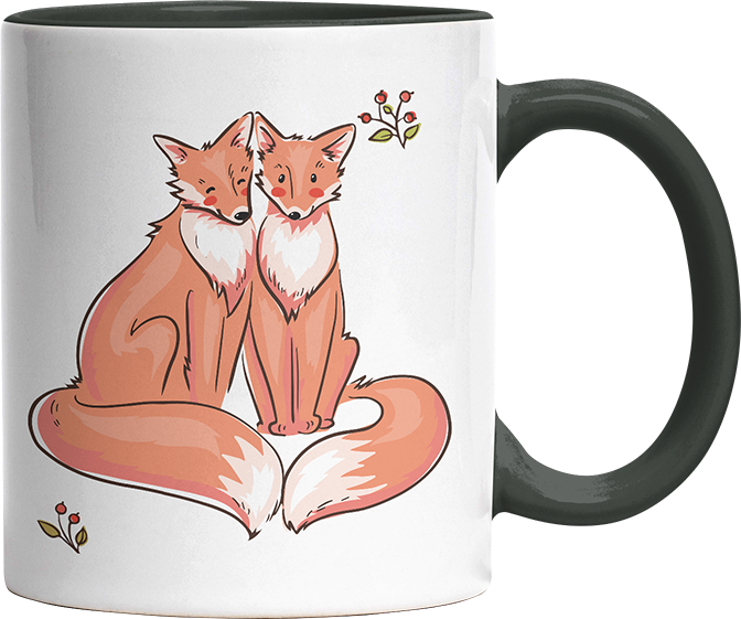 Thanks for existing in my little Galaxy Füchse 2 Witzige Black Tasse kaufen Geschenk