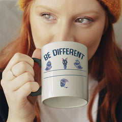 Be different Bat Witzige schwarze Tasse kaufen Geschenk