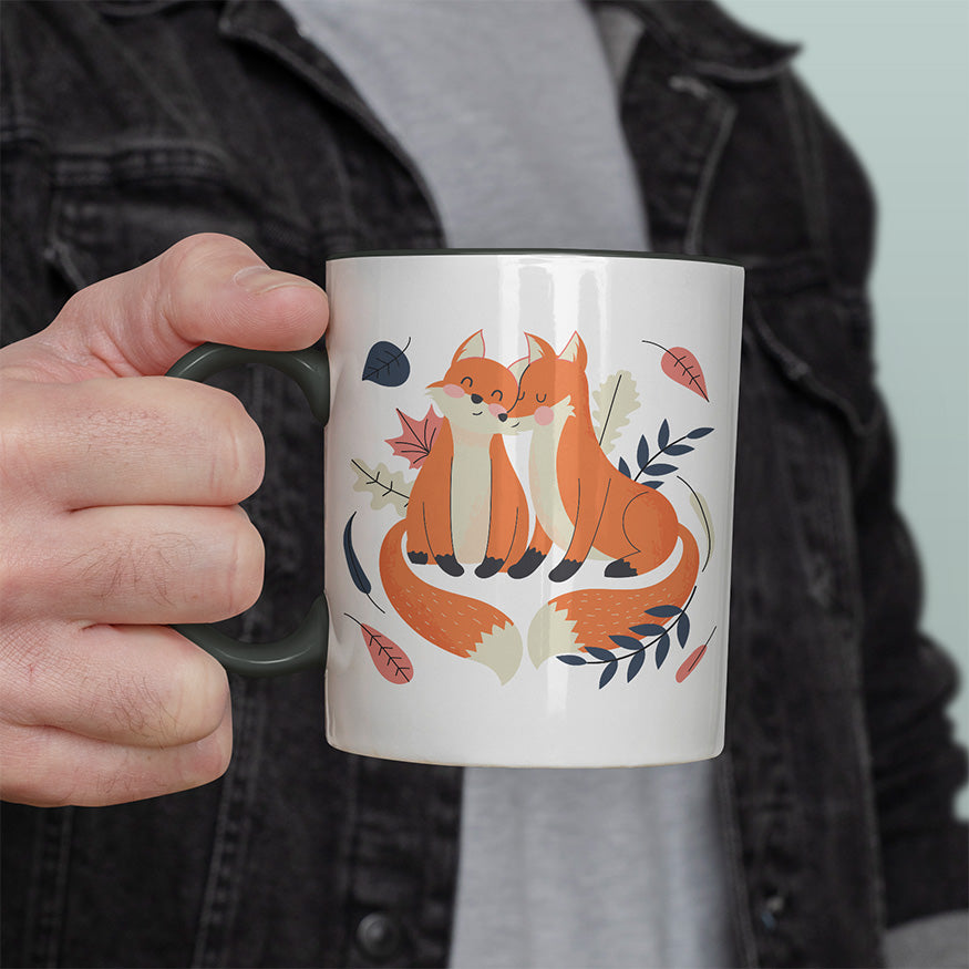 Thanks for existing in my little Galaxy Füchse 1 Witzige schwarze Tasse kaufen Geschenk