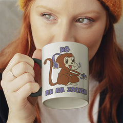 Affe Nö bin am zocken Witzige schwarze Tasse kaufen Geschenk