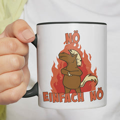 Nö Einfach Nö Pferd Witzige schwarze Tasse kaufen Geschenk