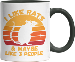I like rats and maybe like 3 more people Witzige Black Tasse kaufen Geschenk