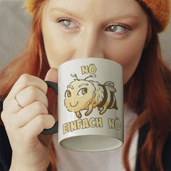 Nö Einfach Nö Biene 2 Witzige schwarze Tasse kaufen Geschenk