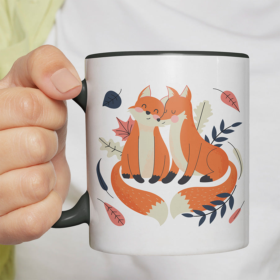 Thanks for existing in my little Galaxy Füchse 1 Witzige schwarze Tasse kaufen Geschenk