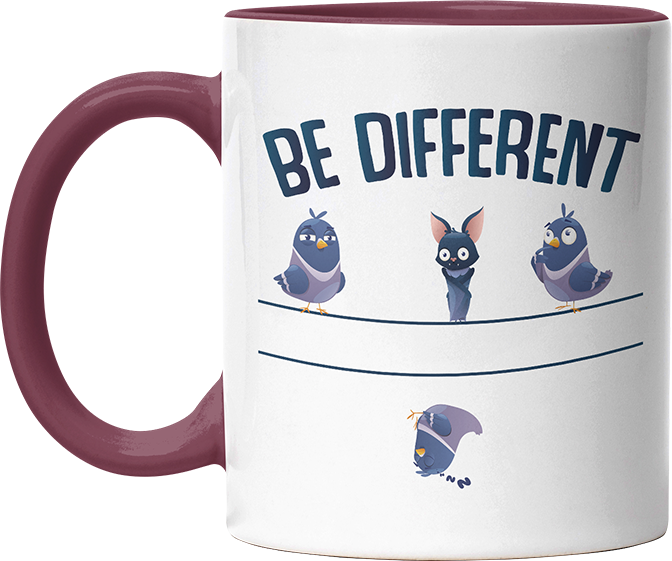 Be different Bat Witzige Bordeaux Tasse kaufen Geschenk