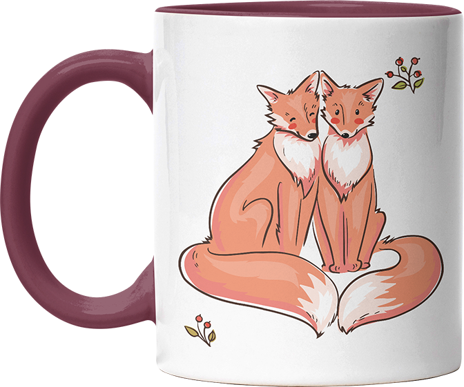 Thanks for existing in my little Galaxy Füchse 2 Witzige Bordeaux Tasse kaufen Geschenk