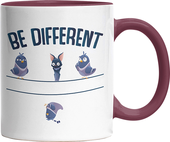 Be different Bat Witzige Bordeaux Tasse kaufen Geschenk