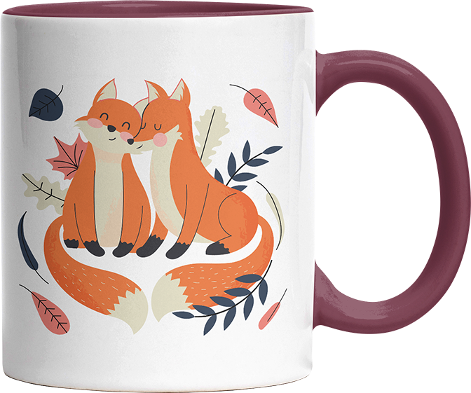Thanks for existing in my little Galaxy Füchse 1 Witzige Bordeaux Tasse kaufen Geschenk