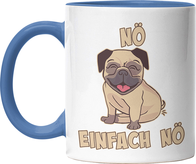 Nö Einfach Nö Mops 1 Witzige Cambridge Blue Tasse kaufen Geschenk
