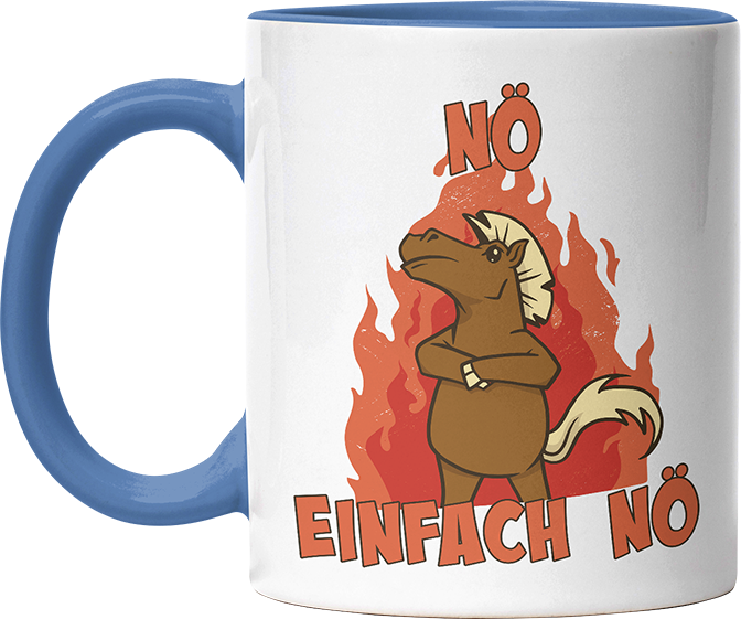 Nö Einfach Nö Pferd Witzige Cambridge Blue Tasse kaufen Geschenk