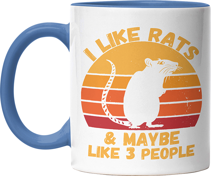I like rats and maybe like 3 more people Witzige Cambridge Blue Tasse kaufen Geschenk