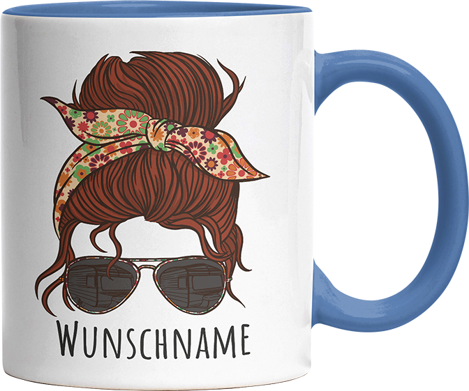 Momlife Personalisierbar Name Witzige Cambridge Blue Tasse kaufen Geschenk