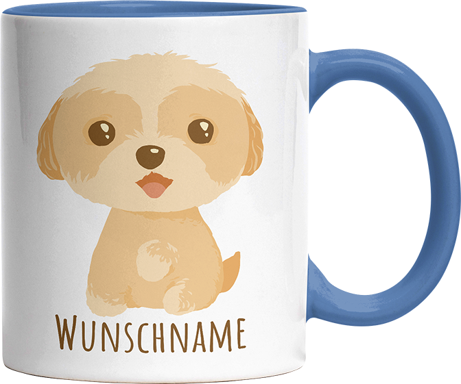 Maltipoo Personalisierbar Name Witzige Cambridge Blue Tasse kaufen Geschenk