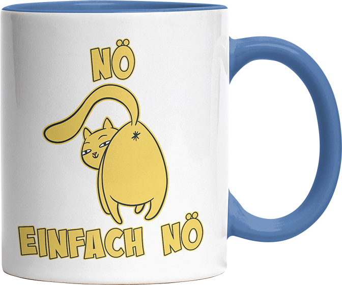 Nö Einfach Nö Katze zeigt Hintern 1 Witzige Cambridge Blue Tasse kaufen Geschenk
