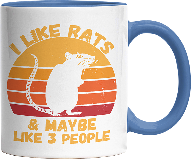 I like rats and maybe like 3 more people Witzige Cambridge Blue Tasse kaufen Geschenk