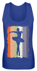 Zeigt ballerina grunge ballett frauen tanktop in Farbe Black