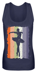 Zeigt ballerina grunge ballett frauen tanktop in Farbe Black