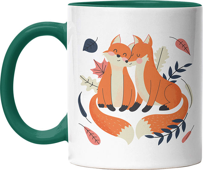 Thanks for existing in my little Galaxy Füchse 1 Witzige Dunkelgrün Tasse kaufen Geschenk