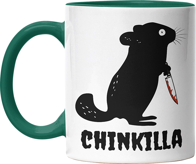 Chinkilla Witzige Dunkelgrün Tasse kaufen Geschenk