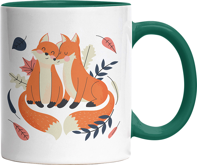 Thanks for existing in my little Galaxy Füchse 1 Witzige Dunkelgrün Tasse kaufen Geschenk