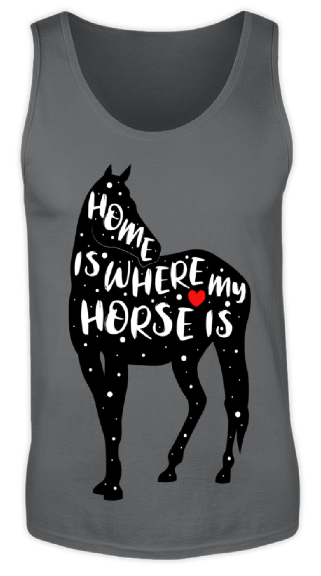 Zeigt funny adorable horse saying herren tanktop in Farbe Red