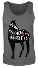 Zeigt funny adorable horse saying herren tanktop in Farbe Red