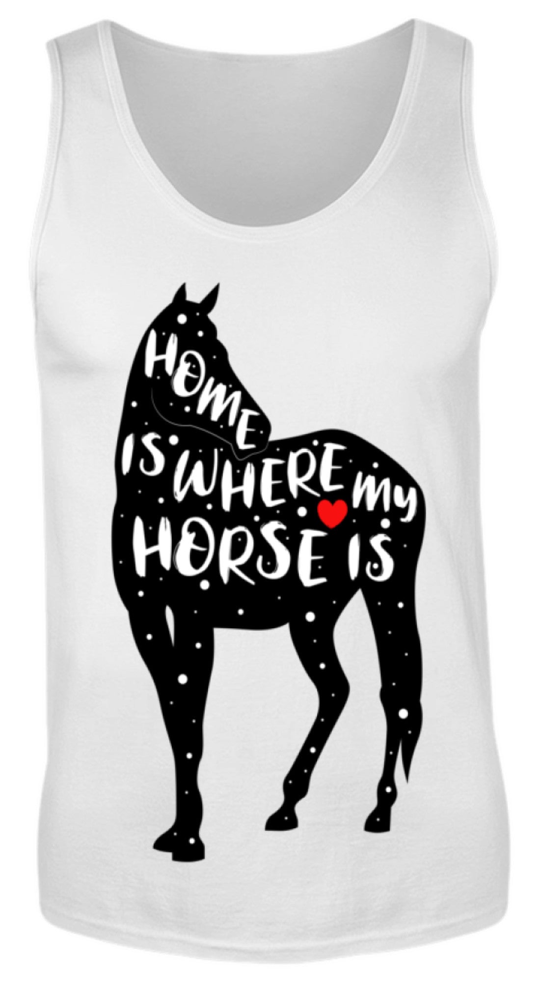 Zeigt funny adorable horse saying herren tanktop in Farbe Red