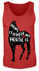 Funny Adorable Horse Saying | Herren Tank Top in Red in Größe S