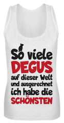 Degus | Cooler Spruch | Geschenk | Frauen Tank Top in White in Größe S