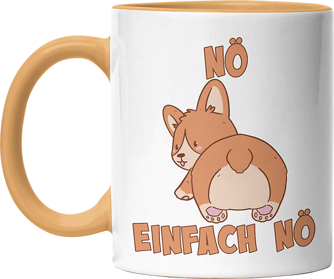 Nö Einfach Nö Corgi Witzige Goldgelb Tasse kaufen Geschenk