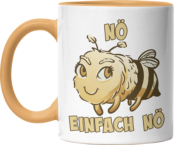 Nö Einfach Nö Biene 2 Witzige Goldgelb Tasse kaufen Geschenk