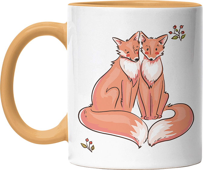 Thanks for existing in my little Galaxy Füchse 2 Witzige Goldgelb Tasse kaufen Geschenk