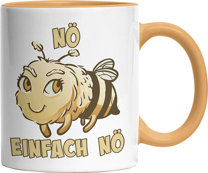 Nö Einfach Nö Biene 2 Witzige Goldgelb Tasse kaufen Geschenk
