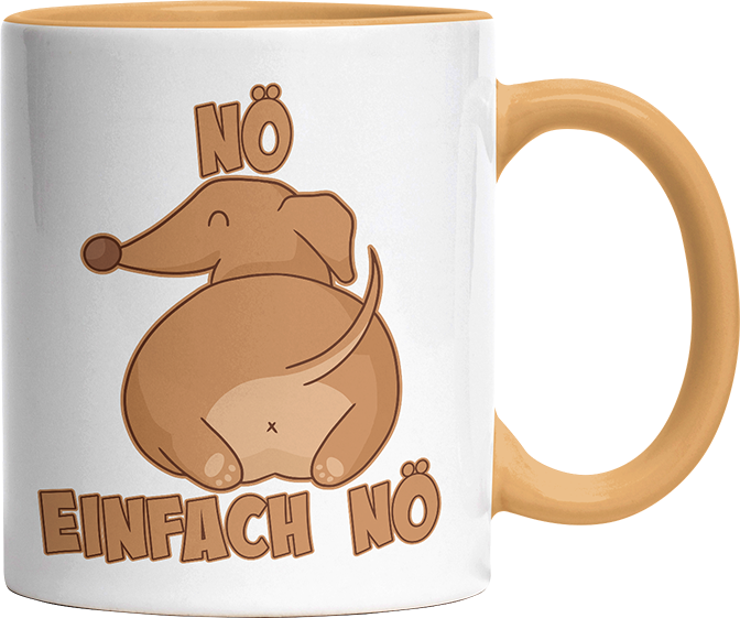Nö Einfach Nö Dackel Witzige Goldgelb Tasse kaufen Geschenk