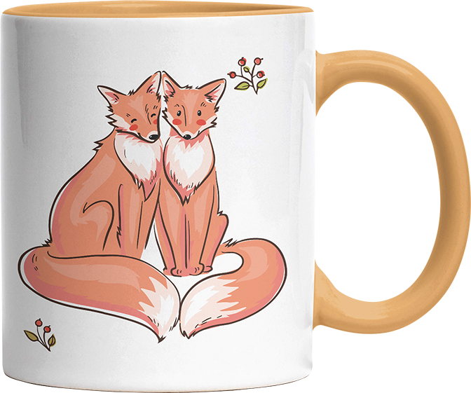 Thanks for existing in my little Galaxy Füchse 2 Witzige Goldgelb Tasse kaufen Geschenk